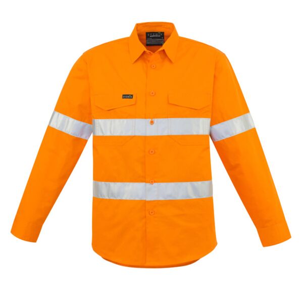 Mens Hi Vis Hoop Taped Long Sleeve Shirt Thumbnail