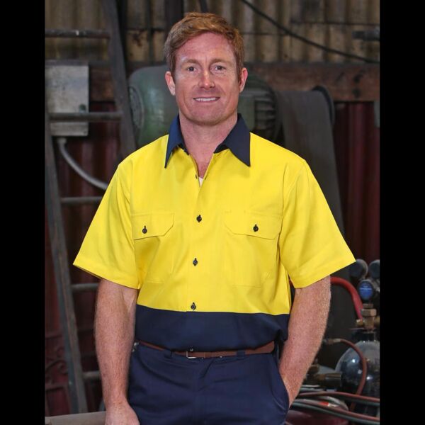 SW53 COTTON DRILL SAFETY SHIRT Thumbnail